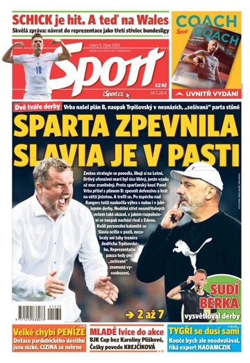 Obálka e-magazínu Sport 5.10.2021