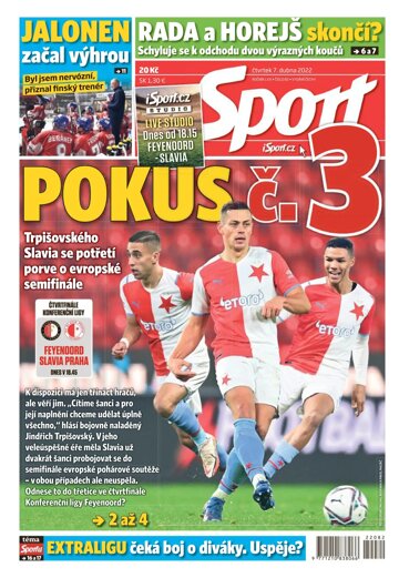 Obálka e-magazínu Sport 7.4.2022