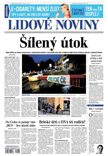 Obálka e-magazínu Lidové noviny 25.2.2015