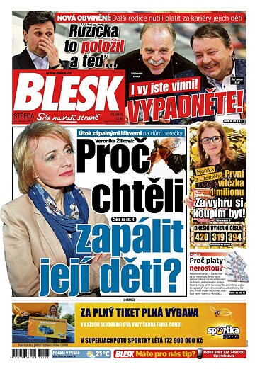 Obálka e-magazínu Blesk 10.6.2015