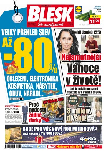 Obálka e-magazínu Blesk 27.12.2017