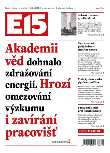 Obálka e-magazínu E15 20.10.2022