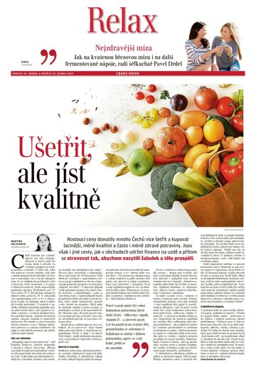 Obálka e-magazínu LN+ Morava - 22.4.2023