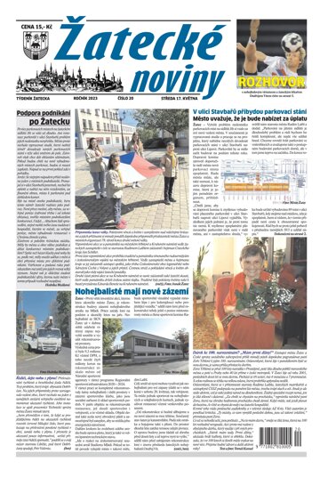 Obálka e-magazínu Žatecké noviny 20/23