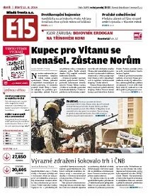 Obálka e-magazínu E15 12.8.2014