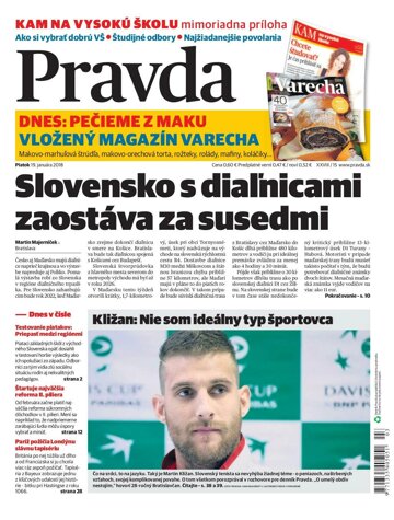 Obálka e-magazínu Pravda 19.1.2018