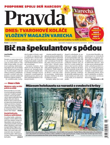 Obálka e-magazínu Pravda 13.4.2018