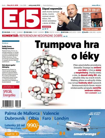 Obálka e-magazínu E15 22.5.2018