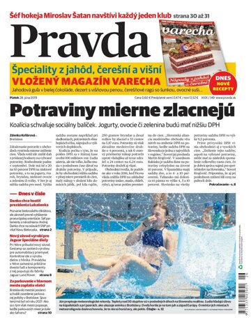 Obálka e-magazínu Pravda 28. 6. 2019