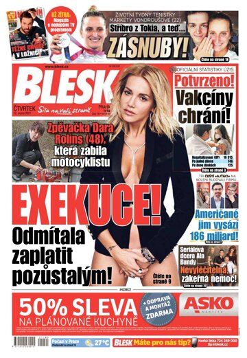 Obálka e-magazínu Blesk 12.8.2021