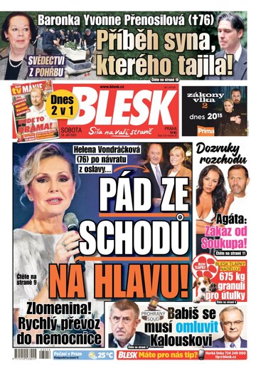 Obálka e-magazínu Blesk 16.9.2023