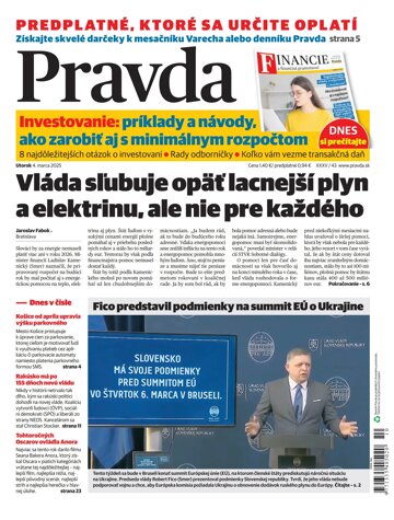 Obálka e-magazínu Pravda 04. 03. 2025