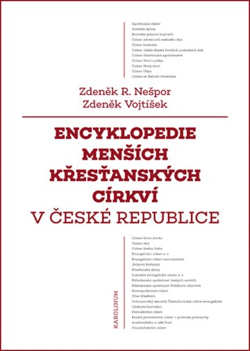 Obálka knihy Encyklopedie menších křesťanských církví v České republice