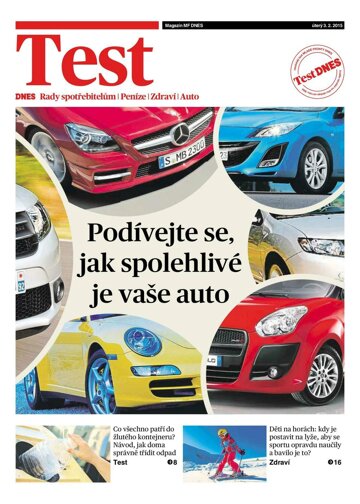 Obálka e-magazínu Magazín TEST DNES - 3.2.2015