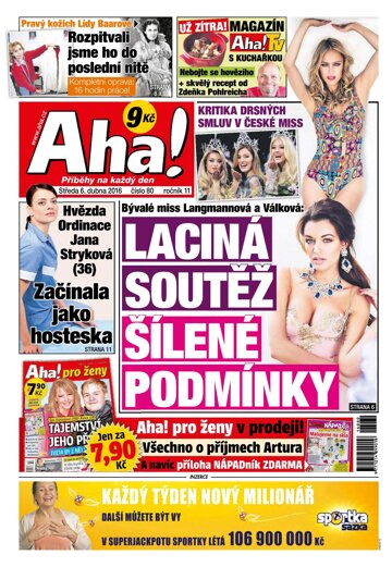 Obálka e-magazínu AHA! 6.4.2016