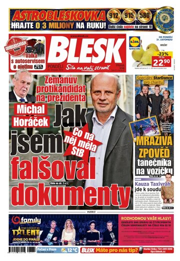 Obálka e-magazínu Blesk 21.11.2016