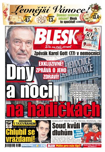 Obálka e-magazínu Blesk 29.11.2016