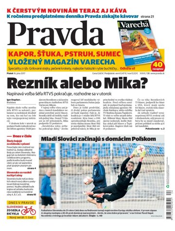 Obálka e-magazínu Pravda 16.6.2017