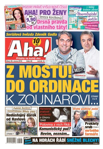 Obálka e-magazínu AHA! 26.2.2019