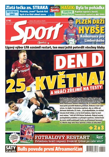 Obálka e-magazínu Sport 28.4.2020