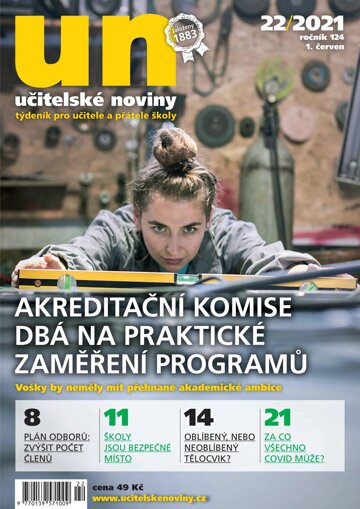 Obálka e-magazínu Učitelské noviny 22/2021