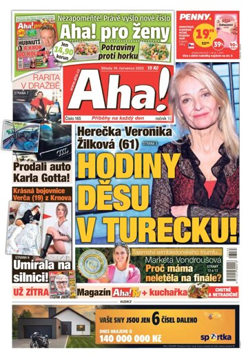 Obálka e-magazínu AHA! 19.7.2023