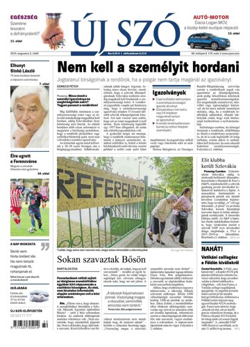 Obálka e-magazínu Új Szó 3.8.2015