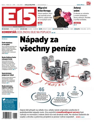 Obálka e-magazínu E15 22.1.2016