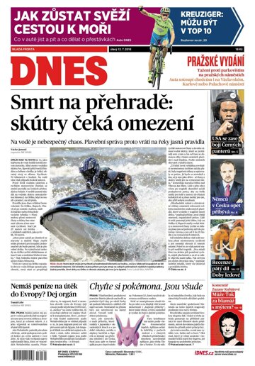 Obálka e-magazínu MF Dnes 12.7.2016