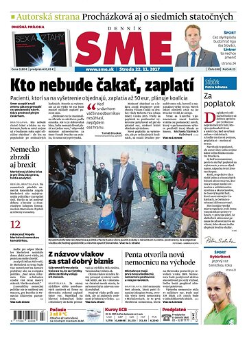 Obálka e-magazínu SME 22.11.2017