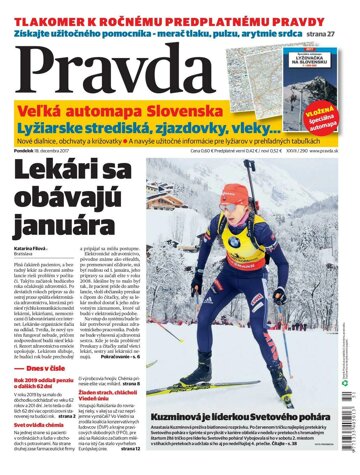 Obálka e-magazínu Pravda 18.12.2017