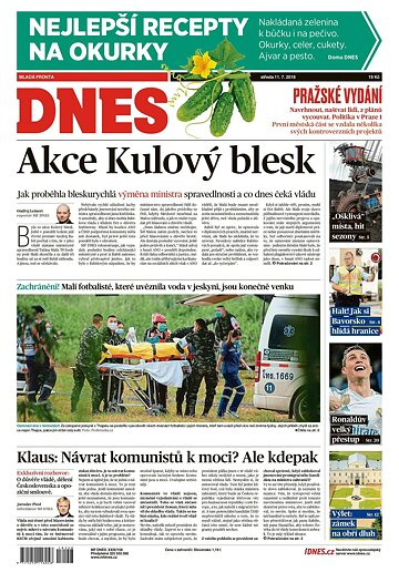 Obálka e-magazínu MF Dnes 11.7.2018