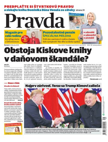 Obálka e-magazínu Pravda 28. 2. 2019