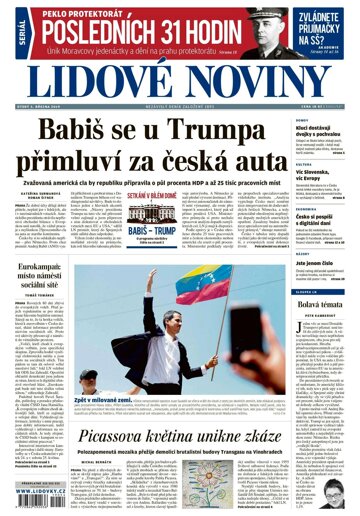 Obálka e-magazínu Lidové noviny 5.3.2019