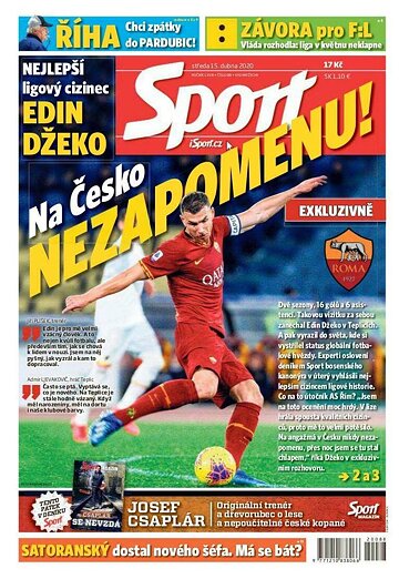 Obálka e-magazínu Sport 15.4.2020