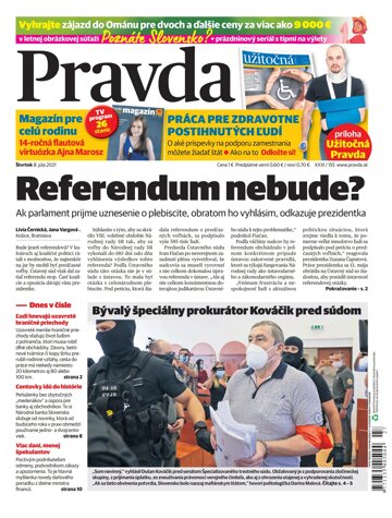 Obálka e-magazínu Pravda 8. 7. 2021