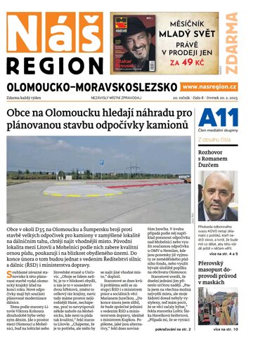 Obálka e-magazínu Náš Region - Olomoucko/Moravskoslezsko 8/2025