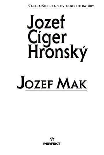 Obálka knihy Jozef Mak