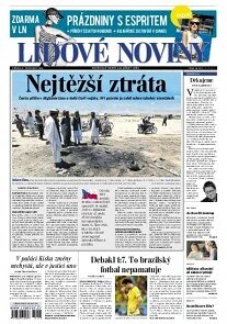 Obálka e-magazínu Lidové noviny 9.7.2014