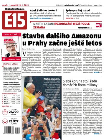 Obálka e-magazínu E15 19.1.2015