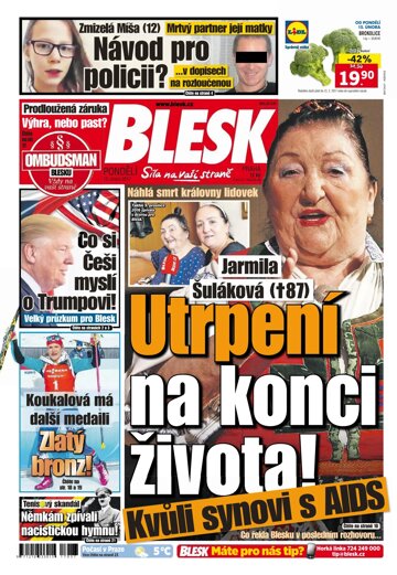 Obálka e-magazínu Blesk 13.2.2017