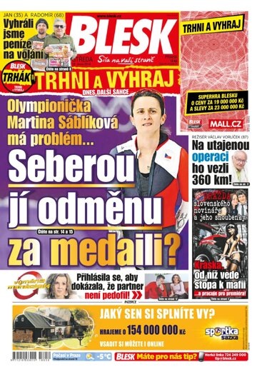 Obálka e-magazínu Blesk 28.2.2018