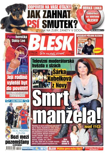 Obálka e-magazínu Blesk 7.11.2018