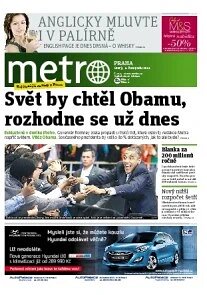 Obálka e-magazínu deník METRO 6.11.2012