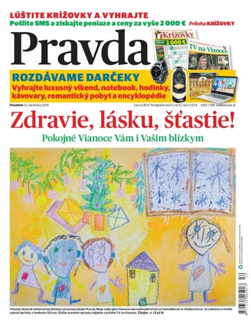 Obálka e-magazínu Pravda 23. 12. 2019