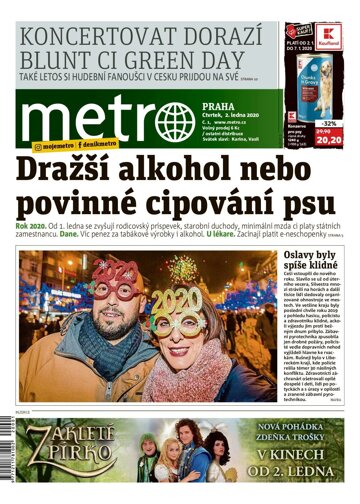 Obálka e-magazínu deník METRO 2.1.2020