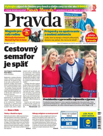 Obálka e-magazínu Pravda Dennik 15. 7. 2021