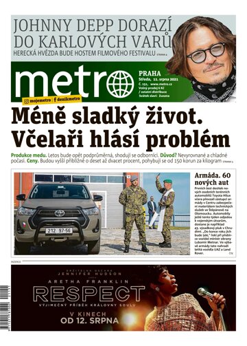 Obálka e-magazínu deník METRO 11.8.2021