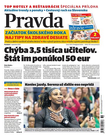 Obálka e-magazínu Pravda 5. 9. 2022