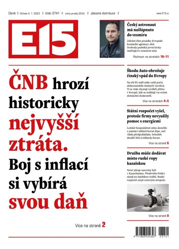 Obálka e-magazínu E15 4.1.2023